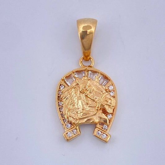 Dije Herradura Caballo 2.45gr / 1 in / Oro Amarillo 18K $