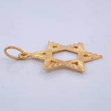 Dije Estrella De David 2.1gr / 1 1/4 in / Oro Amarillo 18K $