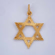 Dije Estrella De David 2.1gr / 1 1/4 in / Oro Amarillo 18K $