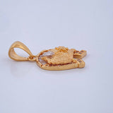 Dije Herradura Caballo 2.5gr / 1 in / Dos Oros Amarillo Blanco 18K $