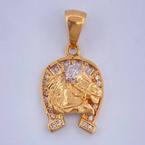 Dije Herradura Caballo 2.5gr / 1 in / Dos Oros Amarillo Blanco 18K $