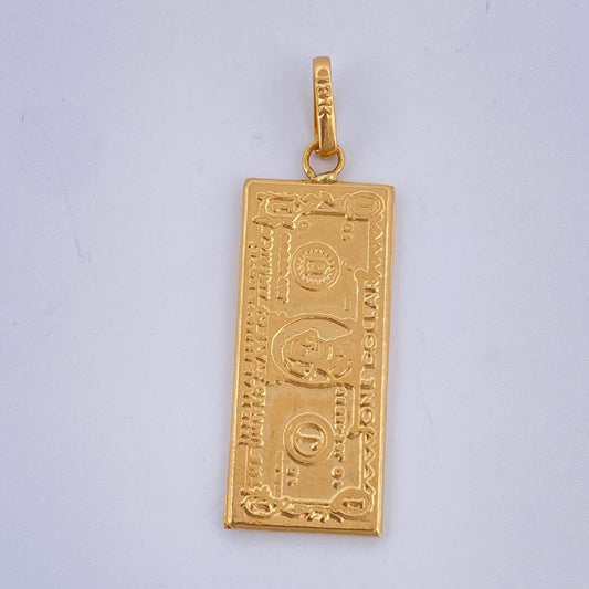 Dije One Dólar 1.65gr / 1 1/2 in / Oro Amarillo 18K $