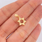 Star of David Pendant 2.3gr / 1 1/2 in / Yellow Gold 18K $