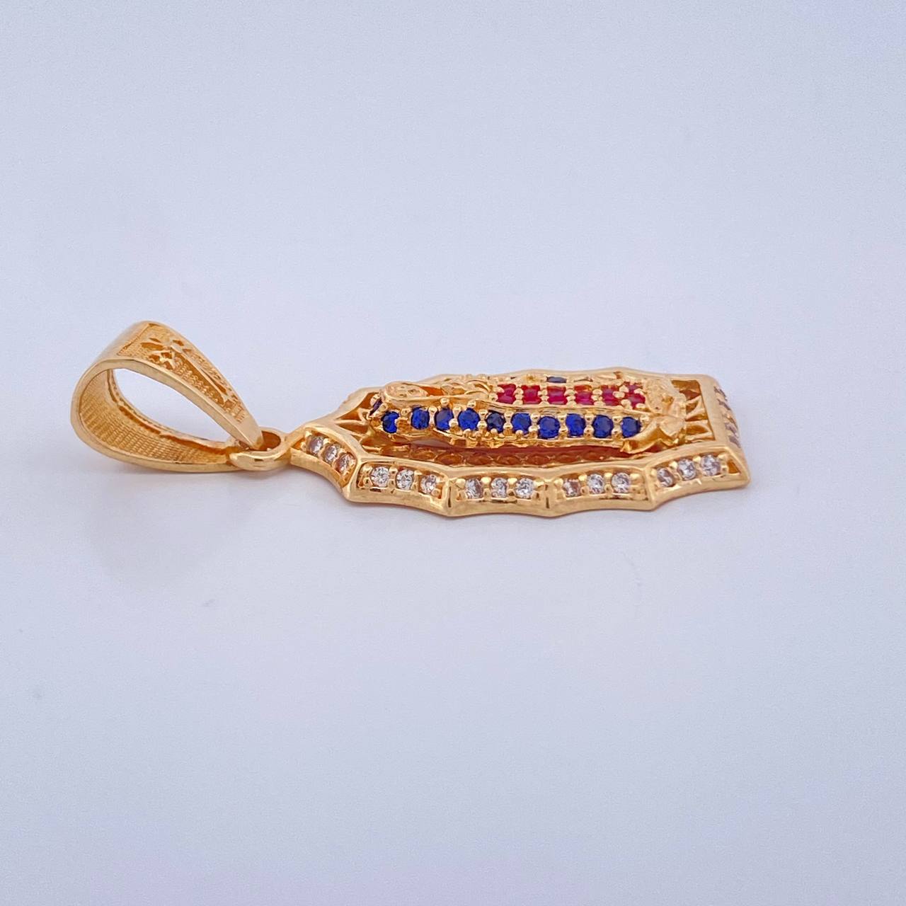 Virgin of Guadalupe Pendant 3.25gr / 1 1/4 in / Yellow Gold 18K $
