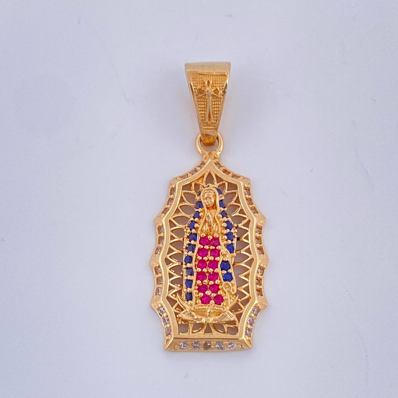 Virgin of Guadalupe Pendant 3.25gr / 1 1/4 in / Yellow Gold 18K $