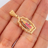 Virgin of Guadalupe Pendant 3.25gr / 1 1/4 in / Yellow Gold 18K $