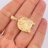 Horse Horseshoe Pendant 2.2gr / 1 1/4 in / Yellow Gold 18K $
