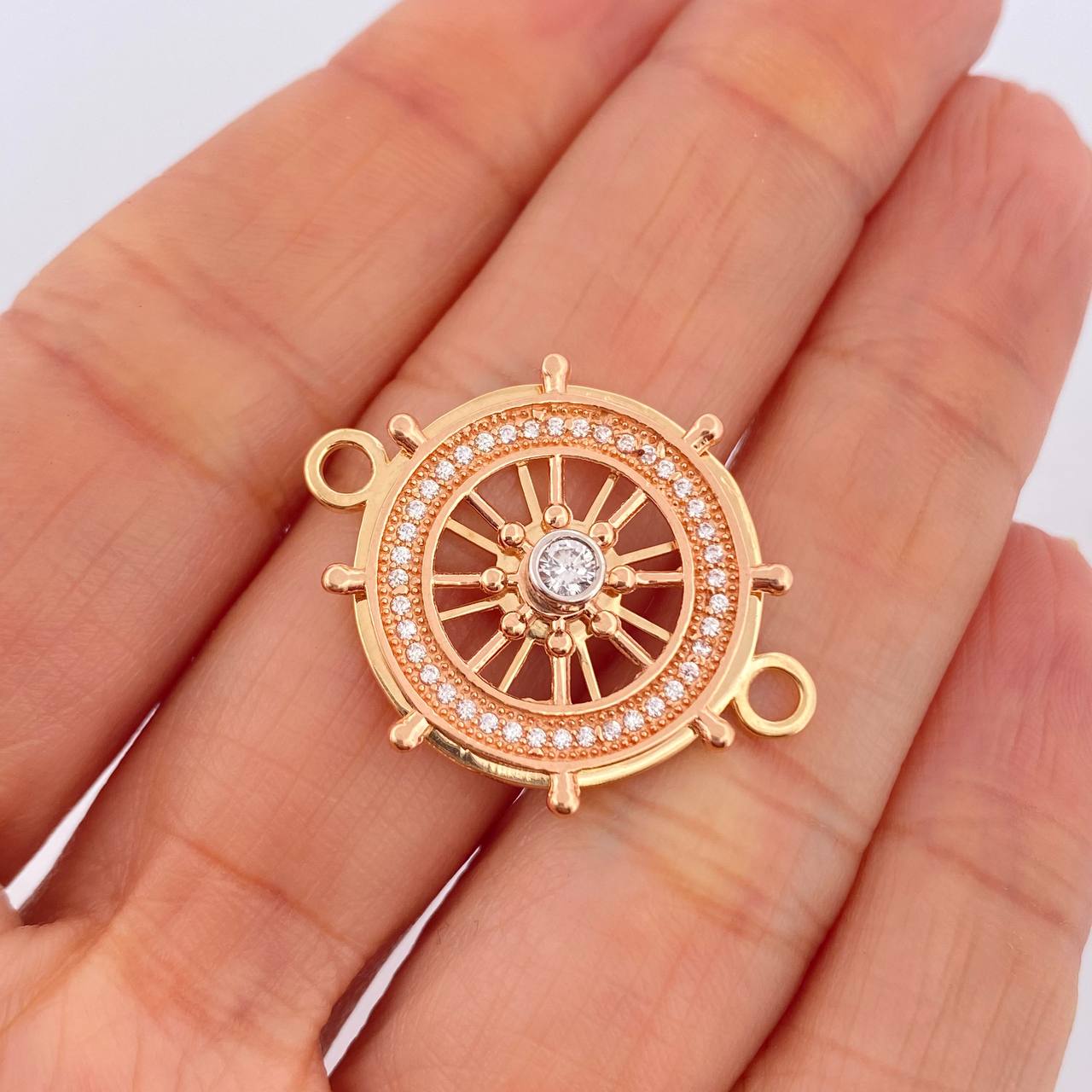 Herraje Timon 4.4gr / 1 1/4 in / Tres Oros 18K $