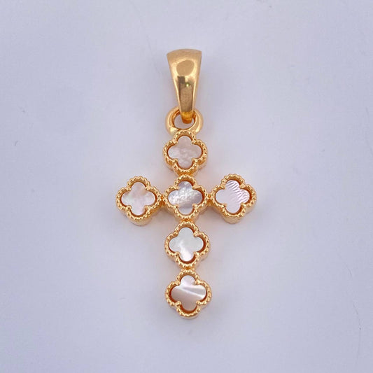 Dije Cruz Trebol 3.3gr / 1 1/4 in / Oro Amarillo Nac.Esp. 18K $
