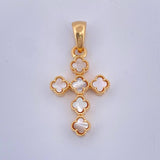 Dije Cruz Trebol 3.3gr / 1 1/4 in / Oro Amarillo Nac.Esp. 18K $