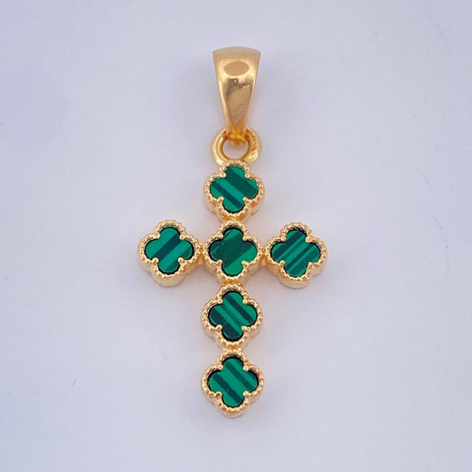 Dije Cruz Trebol 3.3gr / 1 1/4 in / Oro Amarillo Nac.Esp. 18K $