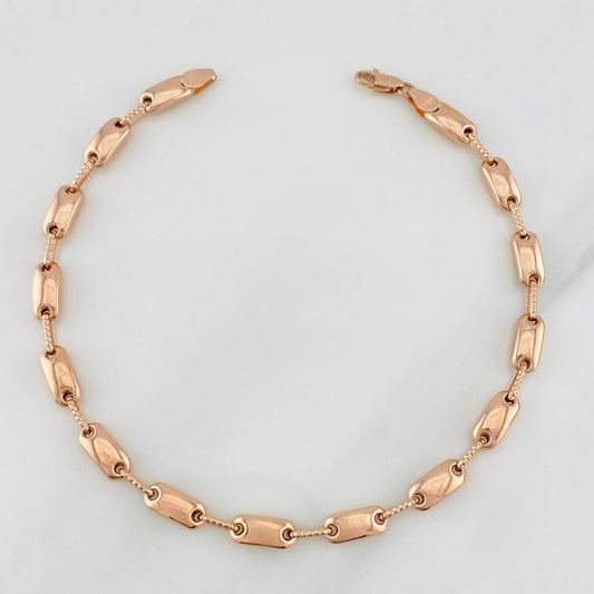 Bracelet Rustic Adije 5.15g / 8 3/4 in / 4.37mm Rose Gold 18K