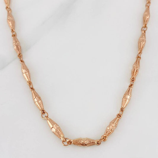 Rustic Chain Dubai 11.35g / 24 in / 3.77mm Rose Gold 18K