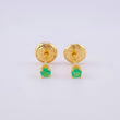 Topos Cuatro Garras Esmeralda 60pts 0.5g / in / 2.4mm Oro Amarillo 18K