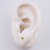 Topos Cuatro Garras Esmeralda 60pts 0.45g / in / 1.8mm Oro Amarillo 18K