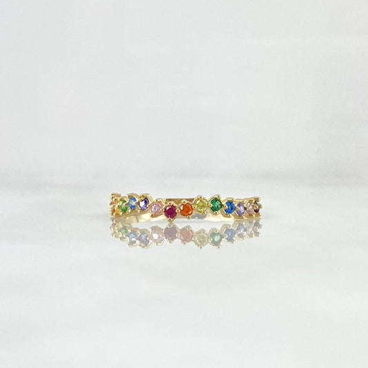 Dense Curved Wave Ring 1.25gr / T6 3/4 / Yellow Gold 18K ©