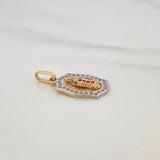Pendant Virgin of Guadalupe 2.15 g / 1 in Three Golds 18K