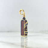 Pendant Bottle Johnnie Walker 12.85gr / 5cm / Orange Blue Yellow Gold Zircons ©