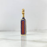 Pendant Bottle Johnnie Walker 12.85gr / 5cm / Orange Blue Yellow Gold Zircons ©