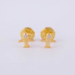 Stud Earrings Airplane 0.55g / in / 5.5mm Yellow Gold 18K