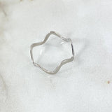 Anillo Zig-Zag 0.95gr / T7 1/4 / Oro Blanco 18K