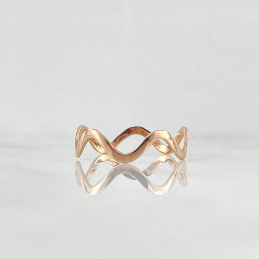 Zig-Zag Ring 0.9 g / T4 3/4 18K Rose Gold