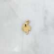 Pendant Map Colombia 1.05gr / 2.5cm / Emerald 20pts Yellow Gold 18K (Jewel) ©