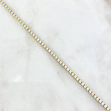 Pulso Tennis Doble Faz 7.55gr / 19cm / 2.2mm Esmeraldas 2.66 Qts Circones Blancos Oro Amarillo 18K (Joya) ©