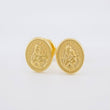 Stud Earrings Virgen del Carmen 0.7g / in / 6.6mm Yellow Gold 18K