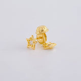 Stud Earrings Star 0.75g / in / 4.4mm Yellow Gold 18K