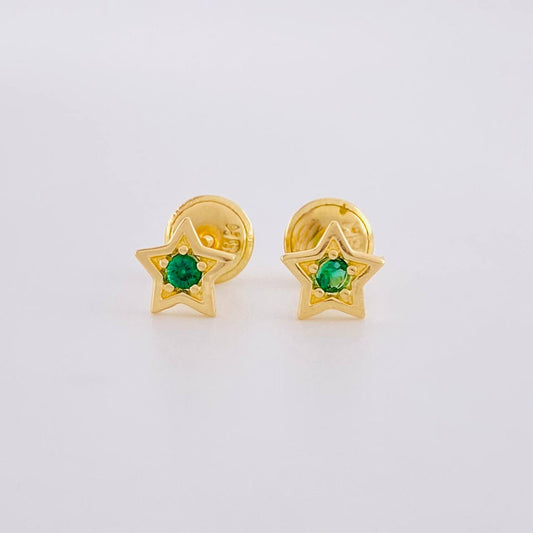 Topos Estrella 0.75g / in / 4.4mm Oro Amarillo 18K