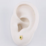 Stud Earrings Star 0.75g / in / 4.4mm Yellow Gold 18K