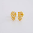 Stud Earrings Trio Hearts 0.85g / in / 6.5mm Yellow Gold 18K