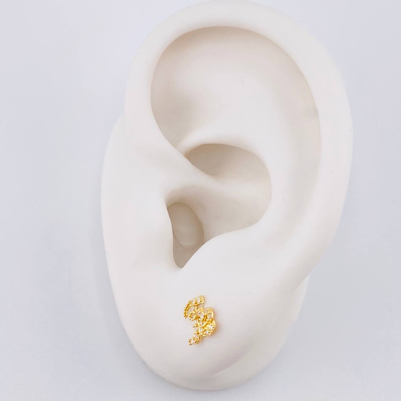Stud Earrings Faith 0.75g / in / 4.8mm Yellow Gold 18K