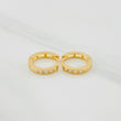 Candongas Carril 1.75g / 1/2 in Oro Amarillo 18K