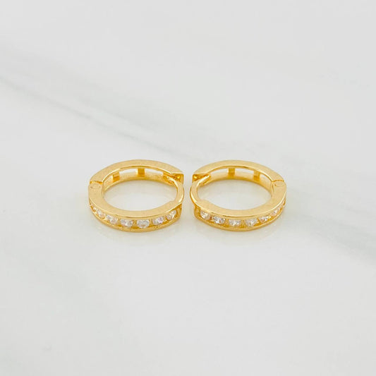 Hoop Earrings Carril 1.75g / 1/2 in 18K Yellow Gold
