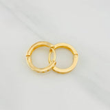 Candongas Carril 1.75g / 1/2 in Oro Amarillo 18K