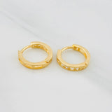 Candongas Carril 1.75g / 1/2 in Oro Amarillo 18K