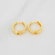 Candongas Carril 1.15g / 1cm Oro Amarillo 18K