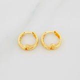 Candongas Carril 1.15g / 1cm Oro Amarillo 18K