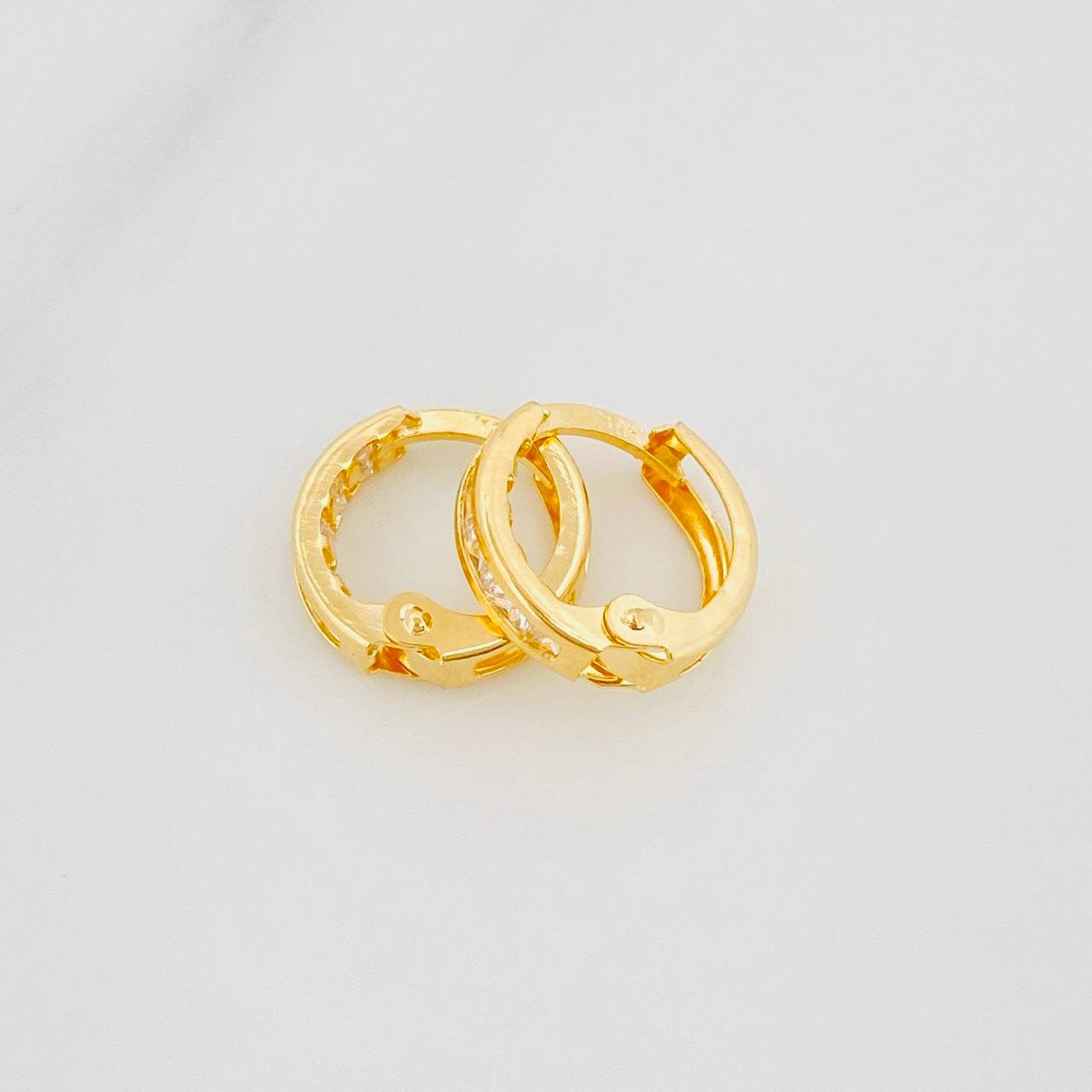 Candongas Carril 1.15g / 1cm Oro Amarillo 18K