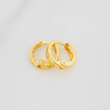 Candongas Carril 1.15g / 1cm Oro Amarillo 18K