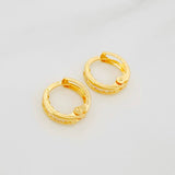 Candongas Carril 1.15g / 1cm Oro Amarillo 18K
