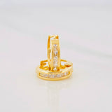 Candongas Carril 1.15g / 1cm Oro Amarillo 18K