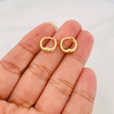 Candongas Carril 1.15g / 1cm Oro Amarillo 18K