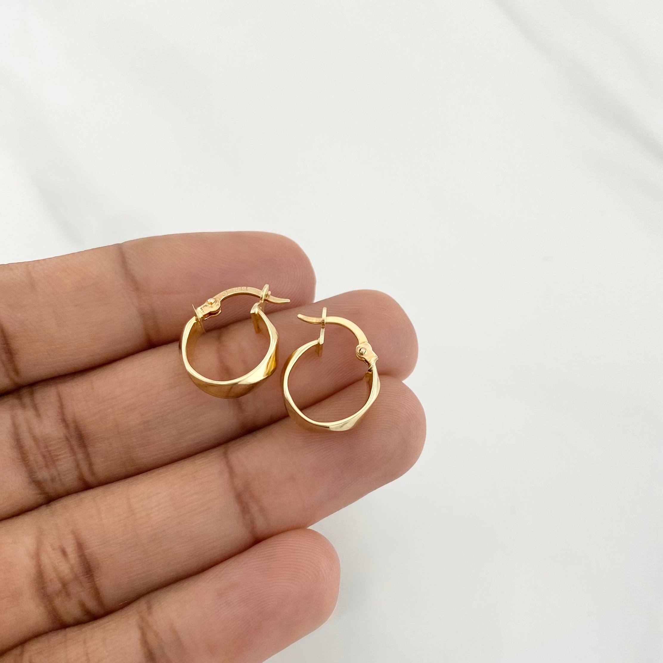 Candongas Susi 1.45g / 3/4 in Oro Amarillo 18K