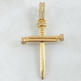 Dije Cruz Clavos 4.15 g / 1 3/4 in Oro Amarillo 18K