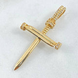 Dije Cruz Clavos 4.15 g / 1 3/4 in Oro Amarillo 18K