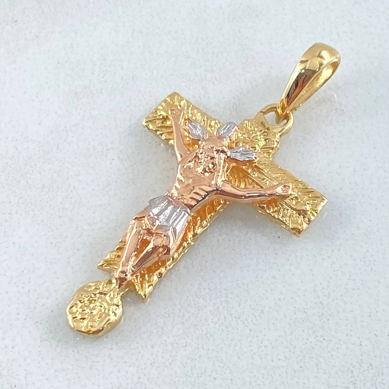 Pendant Lord of Miracles Cross 3.25gr / 3.5cm / 1.4in / 18K Gold ©