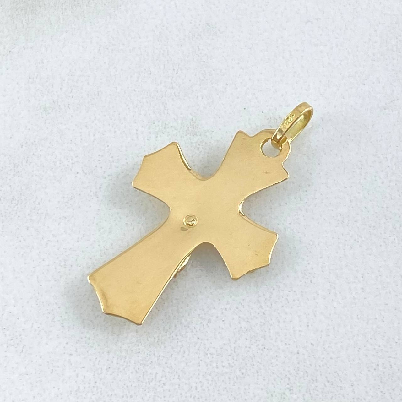 Pendant Cross Christ 1.6gr / 2.7cm / 18K Gold ©